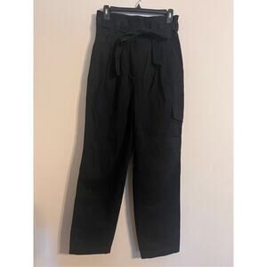 Aritzia Wilfred Black Paper Bag High Rise Cargo Pants Women’s 6